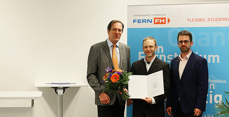 Bild: Verleihung des Titels FH-Dozent an Thomas Györgyfalvay