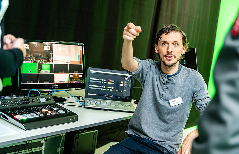 Andreas Wappel im neuen MediaLab