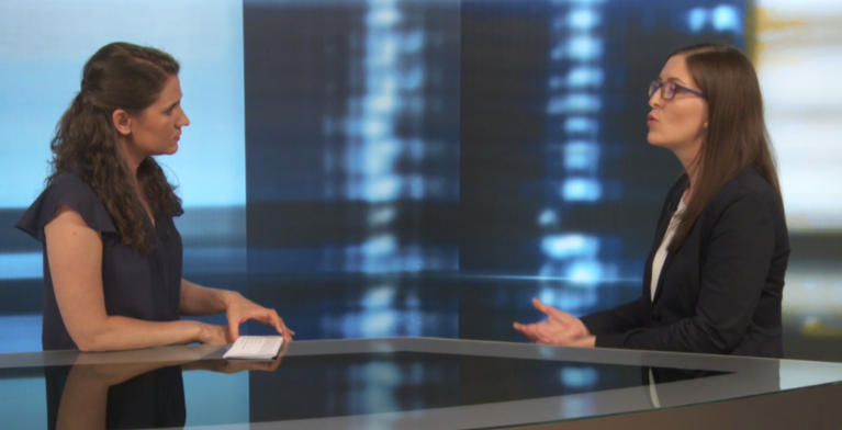 Foto: Tanja Adamcik im W24-Interview Tanja Adamcik bei W24