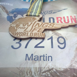 Bild: Martin Staudinger beim Wings4Life World Run 2023