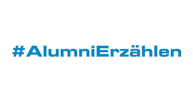 Logo zur Initiative Alumni.Erzählen. des FernFH Alumni-Netzwerkes